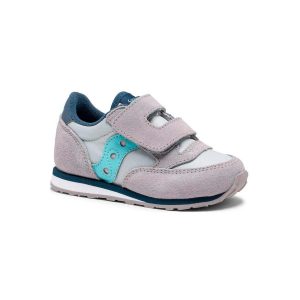 SAUCONY - SCARPE BAMBINI PICCOLI BABY JAZZ HOOK & LOOP GRIGIO/BLUE CHIARO