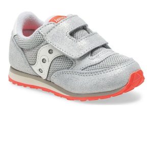 SAUCONY - SCARPE BAMBINI PICCOLI BABY JAZZ HOOK & LOOP SILVER/ SPARKLE