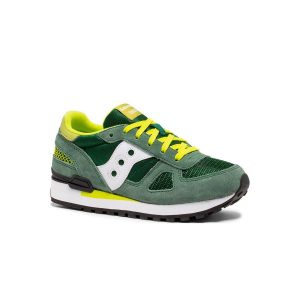 SAUCONY - SCARPE BAMBINO SHADOW ORIGINAL VERDE/BIANCO