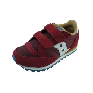 SAUCONY - SCARPE BAMBINO JAZZ DOUBLE ROSSO/BLUE/BEIGE