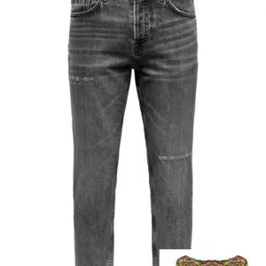 ONLY&SONS - JEANS UOMO  AFFUSOLATO CROPPED