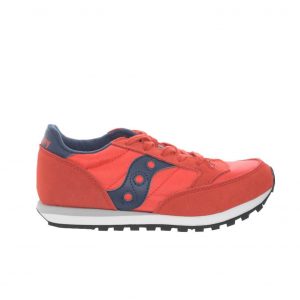 SAUCONY - SCARPE BAMBINO JAZZ ORIGINAL ROSSO / Blu