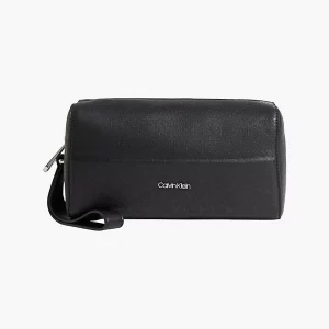 CALVIN KLEIN - Astucci Da Bagno in Pelle Stampata