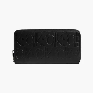 CALVIN KLEIN - Portafoglio DONNA Con Zip Integrale E Logo