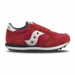 SAUCONY - SCARPE BAMBINO JAZZ ORIGINAL ROSSO/Bianco