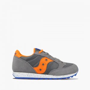 SAUCONY - SCARPE BAMBINO JAZZ ORIGINAL GRIGIO/ARANCIO/BLU
