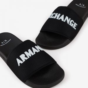ARMANI EXCHANGE - Ciabatte con fascia alta in mesh