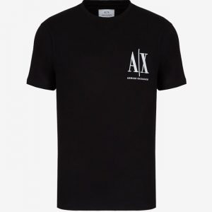 ARMANI EXCHANGE - T-shirt regular fit in cotone con logo cucito