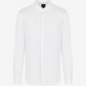 ARMANI EXCHANGE-Camicia a Tinta Unita BIANCA