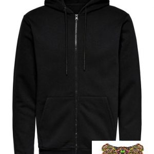 ONLY&SONS - FELPA CON CAPPUCCIO E ZIP
