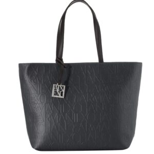 ARMANI EXCHANGE - Borsa Donna Shopper con Logo All-Over Impresso