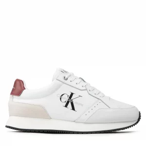 CALVIN KLEIN - Scarpe Retro Runner Laceup in Pelle
