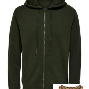 ONLY&SONS - FELPA CON CAPPUCCIO e ZIP