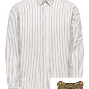 ONLY & SONS - Camicia UOMO A RIGHE Beige