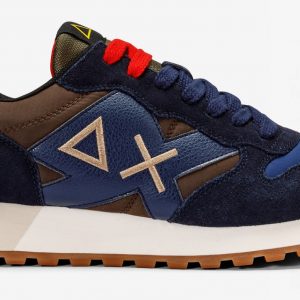 SUN68 - Scarpe UOMO JAKI BICOLOR MARRONE/NAVY BLU