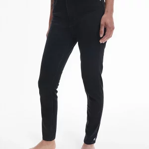 CALVIN KLEIN - JEANS NERO High Rise Super Skinny Ankle Jeans