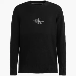 CALVIN KLEIN - Maglione Con Monogramma Taglio Relaxed