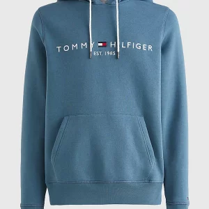TOMMY HILFIGER - Felpa IN TESSUTO FLEX CON CAPPUCCIO E LOGO