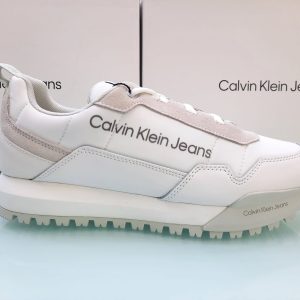 CALVIN KLEIN - Scarpe Uomo Toothy Runner Laceup Bianco
