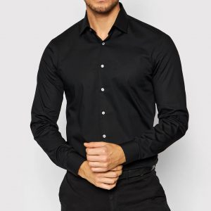 CALVIN KLEIN - Camicia UOMO CON LOGO CUCITO