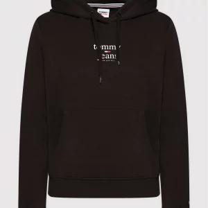 TOMMY HILFIGER - FELPA ESSENTIAL CON CAPPUCCIO E Logo
