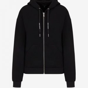 ARMANI EXCHANGE - Felpa Donna con Cappuccio e Zip in Misto Viscosa