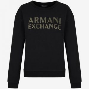 ARMANI EXCHANGE - Felpa Donna Sweatshirt Nero