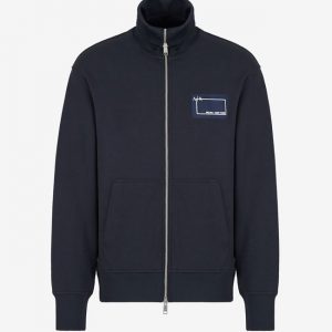 ARMANI EXCHANGE - Cardigan in Felpa di Jersey Misto Cotone
