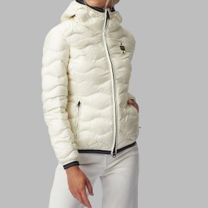 BLAUER - PIUMINO Donna AD ONDE CON CAPPUCCIO GEORGIA BIANCO