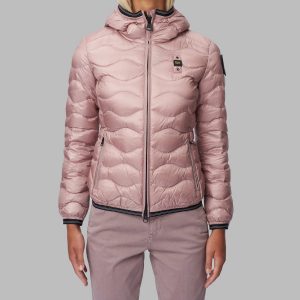 BLAUER - PIUMINO Donna AD ONDE CON CAPPUCCIO GEORGIA ROSA CAMEO SCURO