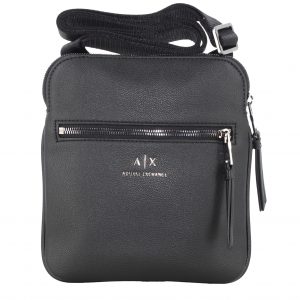 ARMANI EXCHANGE - Borsello Uomo Messenger in Pelle Sintetica a Grana Nero