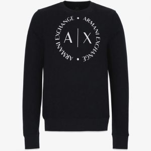 ARMANI EXCHANGE - Felpa con Maxi-Logo Tondo