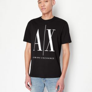Armani Exchange - T-shirt con logo Nera