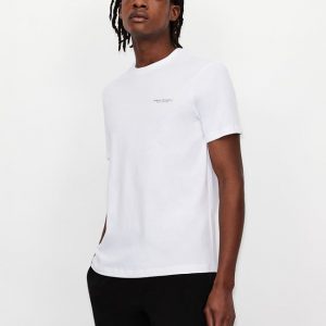 ARMANI EXCHANGE - T-Shirt Uomo Regular Fit in Jersey Bianco