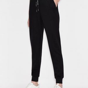 ARMANI EXCHANGE - Pantaloni Donna Sportivi in Misto Viscosa Nero