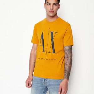Armani Exchange - T-shirt con logo Ocra