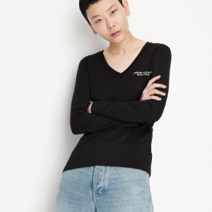 Armani Exchange - T-shirt con logo Nera