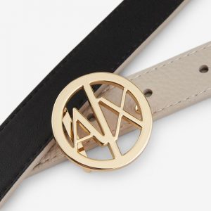 ARMANI EXCHANGE - Cintura double face Nero/Beige