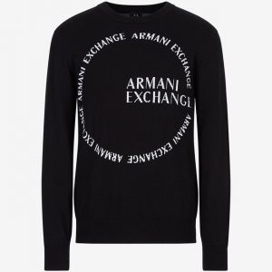 ARMANI EXCHANGE - Maglione Girocollo in Cotone Organico e Cachemire 12gg