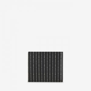 ARMANI EXCHANGE - Portafoglio Uomo Fantasia Logo All-Over Nero