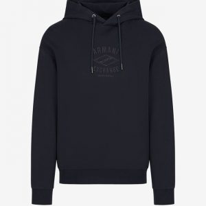 ARMANI EXCHANGE - Felpa Uomo con Cappuccio Nero