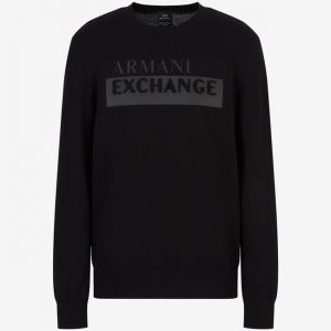 ARMANI EXCHANGE - Maglia Uomo Girocollo Nera