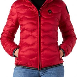 BLAUER - PIUMINO Donna AD ONDE CON CAPPUCCIO GEORGIA ROSSO
