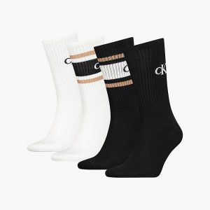 CALVIN KLEIN - Calzini a Metà Polpaccio in Confezione Regalo da 4