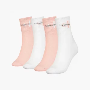 CALVIN KLEIN - Calzini a Metà Polpaccio in Confezione Regalo da 4