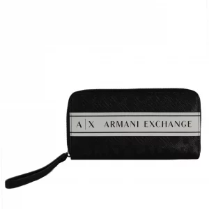ARMANI EXCHANGE - Portafoglio Donna Zip Around Nero