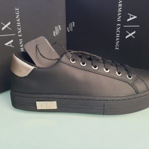 Armani Exchange - Scarpe Donna in pelle Nera / Oro