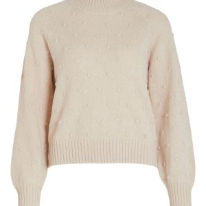 Vila - Pullover a maglia Donna Bianco