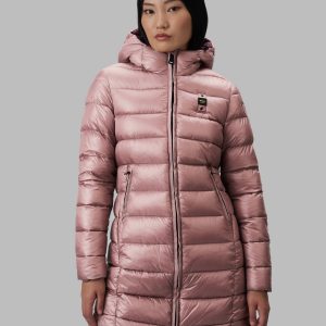 Blauer - Piumino Lungo Imbottitura Eco Lena Rosa