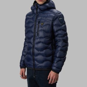 BLAUER - Piumino Uomo Leggero ad Onde Terence Blu